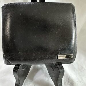 Gucci Men’s Bifold Black Leather Wallet Vintage Refurbished